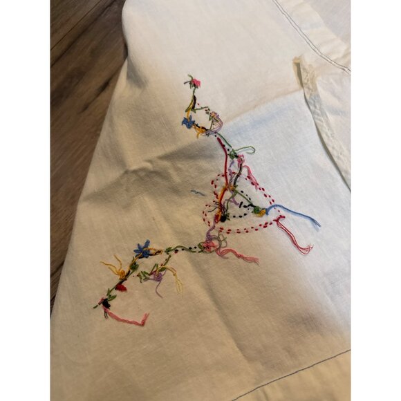 Vintage Hand-Embroidered Card Table Cover  With Clubs, Heart Diamond and Spade D - Picture 9 of 11